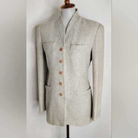 Carlisle Jackets & Blazers - CARLISE WOVEN SILK JACKET